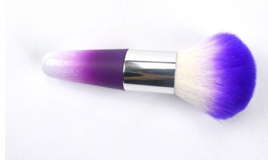 Naiqi spot wholesale blush brush plastic short rod PVC packaging makeup brush multicolor optional whitewash