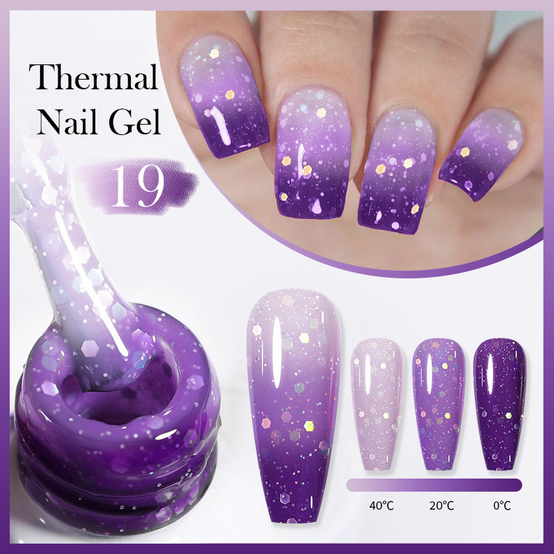 Thermal Nail Gel Simple Home Candy Gradient Color Change UV Polish