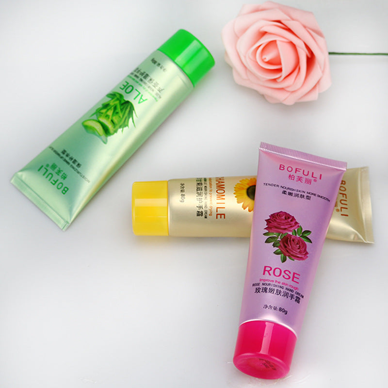 Hand Cream Aloe Moisturizing Hydrating Rose Skin Rejuvenation