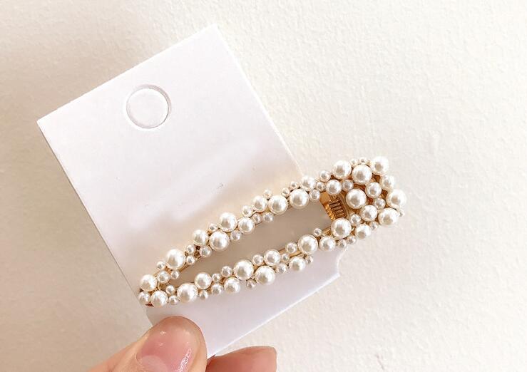 02.21 South Korea East Gate Delivery of the same Pearl Star Hair Clip Set NYU Geometric Pearl Edge Clip