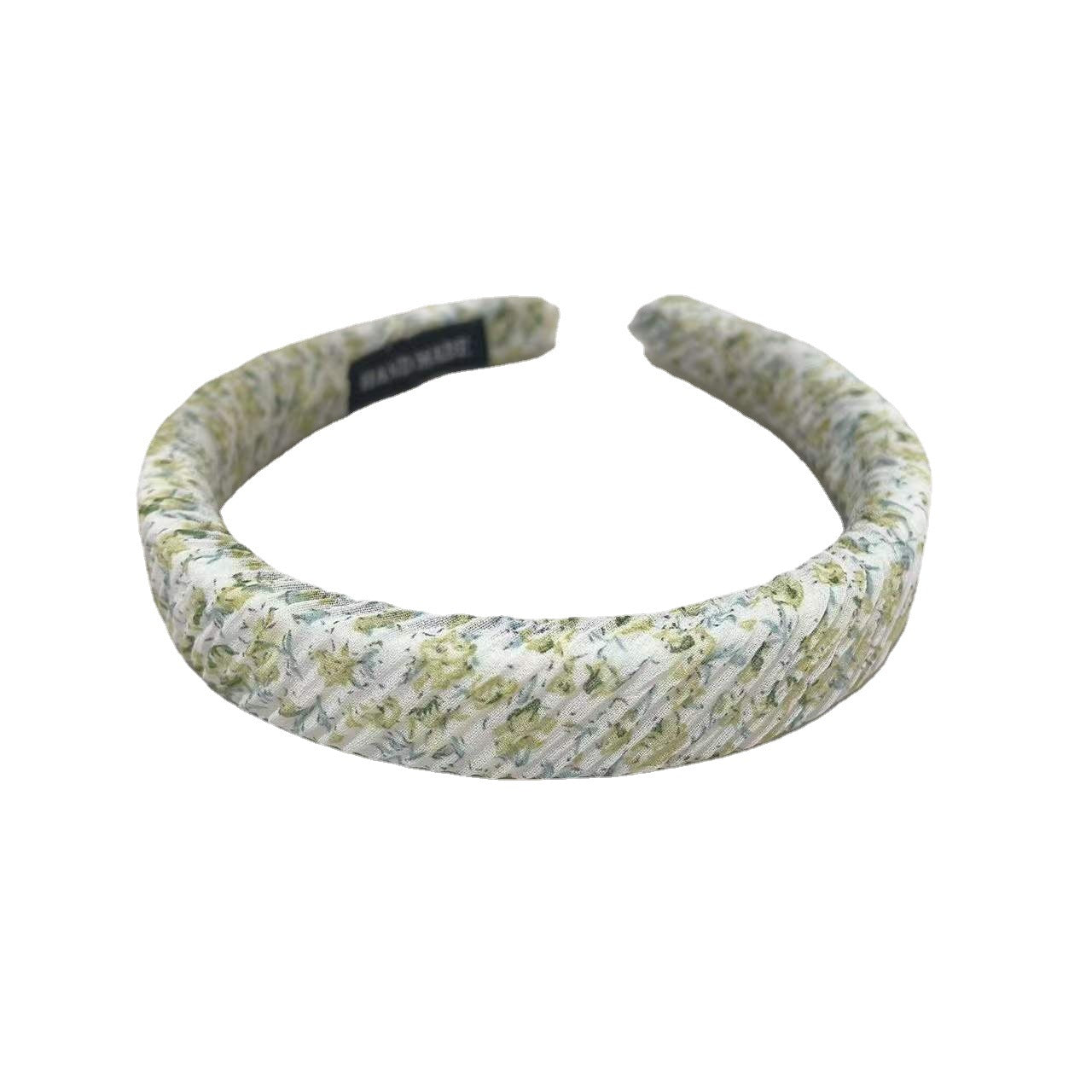 Mori's New Chiffon Small Floral Pleated Headband