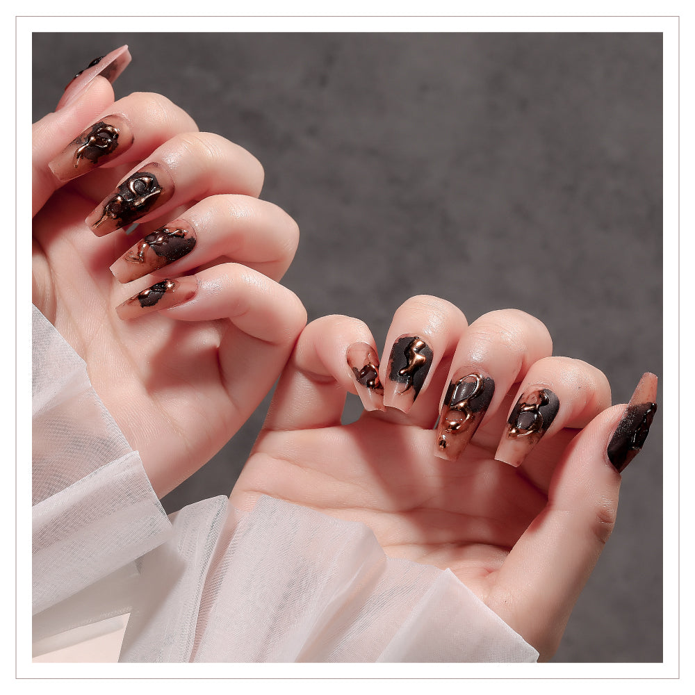 Magic False Nail Patches Hand Wearing Art