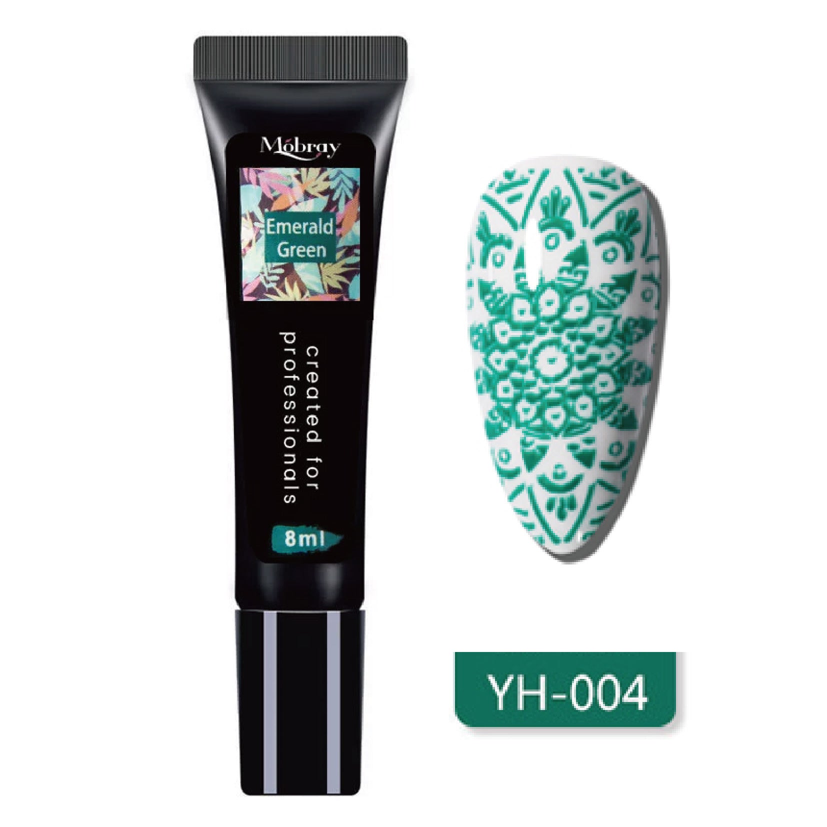 Mobray Manicure Printing Glue Hose Steel Plate Transfer UV Polish Phototherapy Plastic 25 Colors