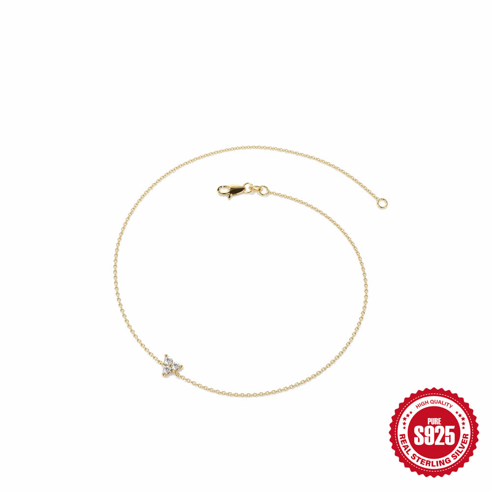 Triangle Studded Diamond Classic Foundation Versatile Temperament Bracelet