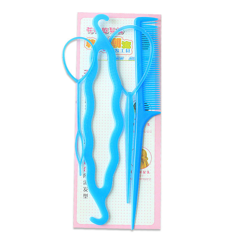 Plastic Comb Pattern Design Hair Pulling Needle Ball Head Hair Curler