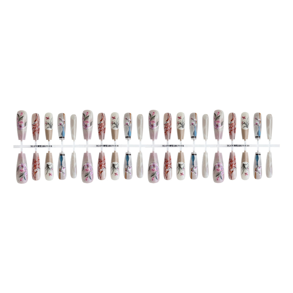 Press On Nails Ancient Chinese Style Sweet Cool Dark Wear Fake Nail Tip
