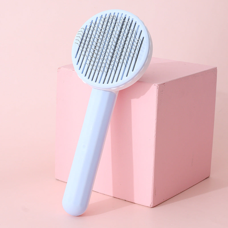 New Pet Steel Needle Comb Automatic Hair Removal Comb