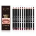 12 Color Matte Lipstick Lip Liner Suit