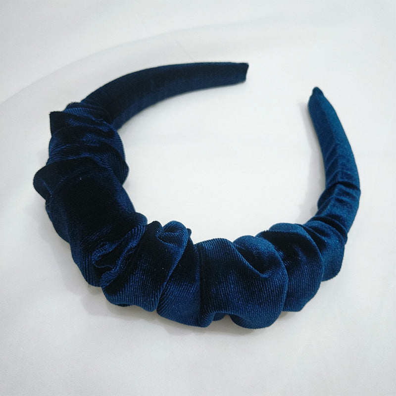 Autumn Winter Women's Wide-brimmed Velvet Headband
