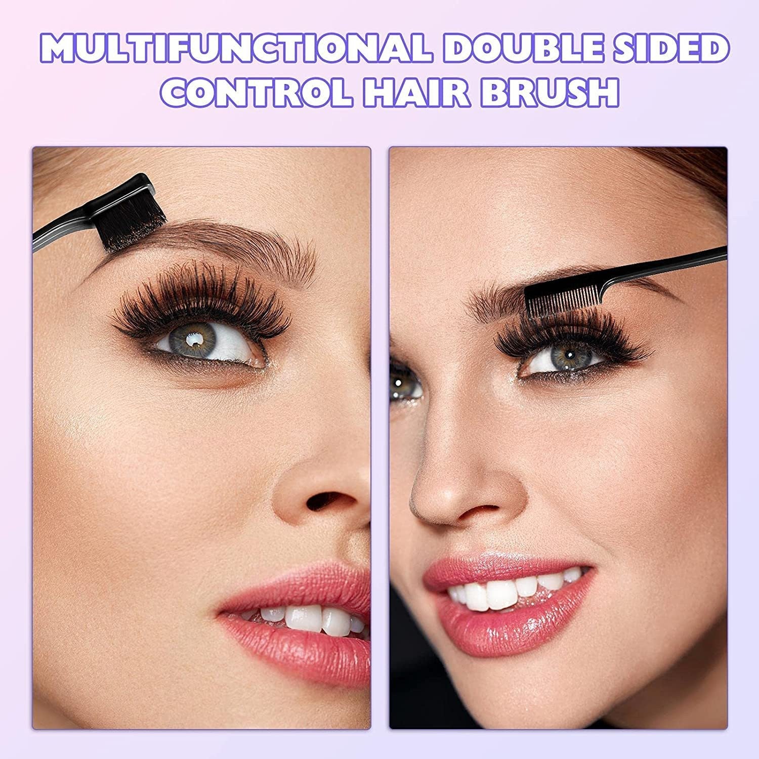 Dyeing Comb Multi-Effect Edge Control Eyebrow Brush Hair Fixing Mouse Tail Clamp