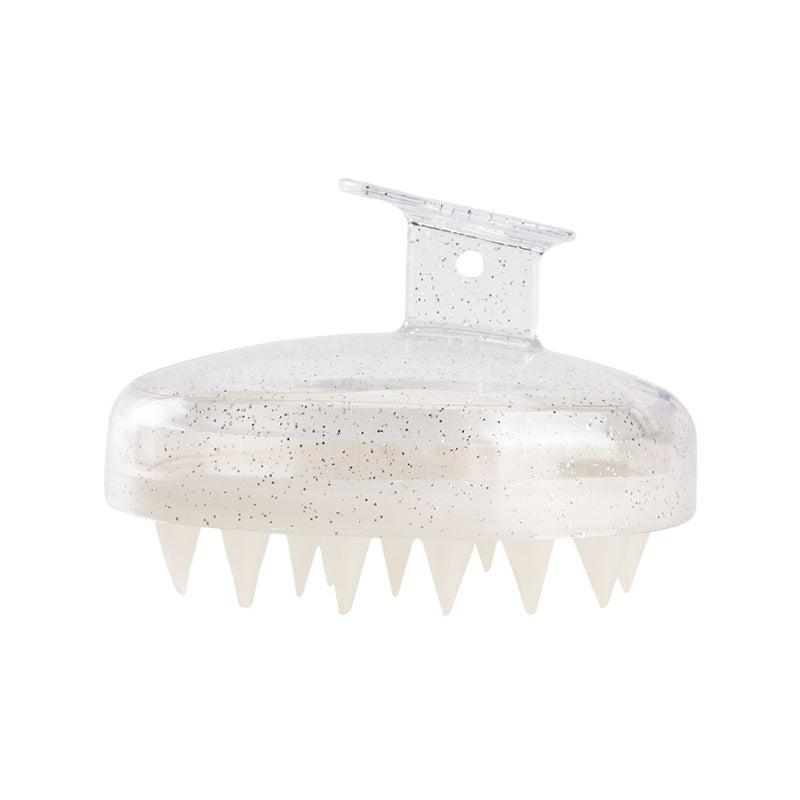 Transparent Oval Massage Shampoo Brush Soft Teeth