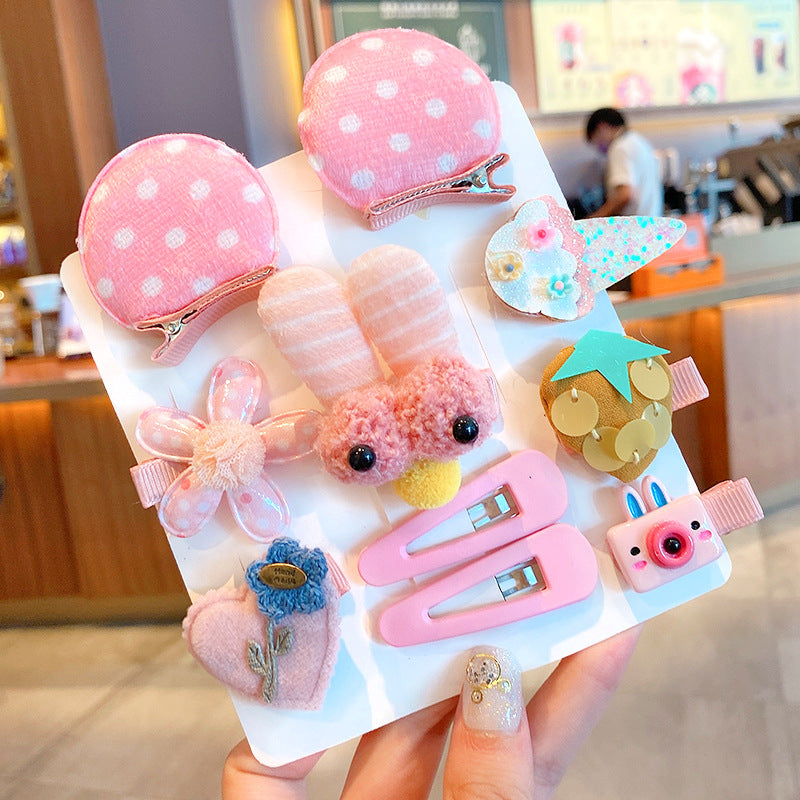 Children's bow hairpin headwear set