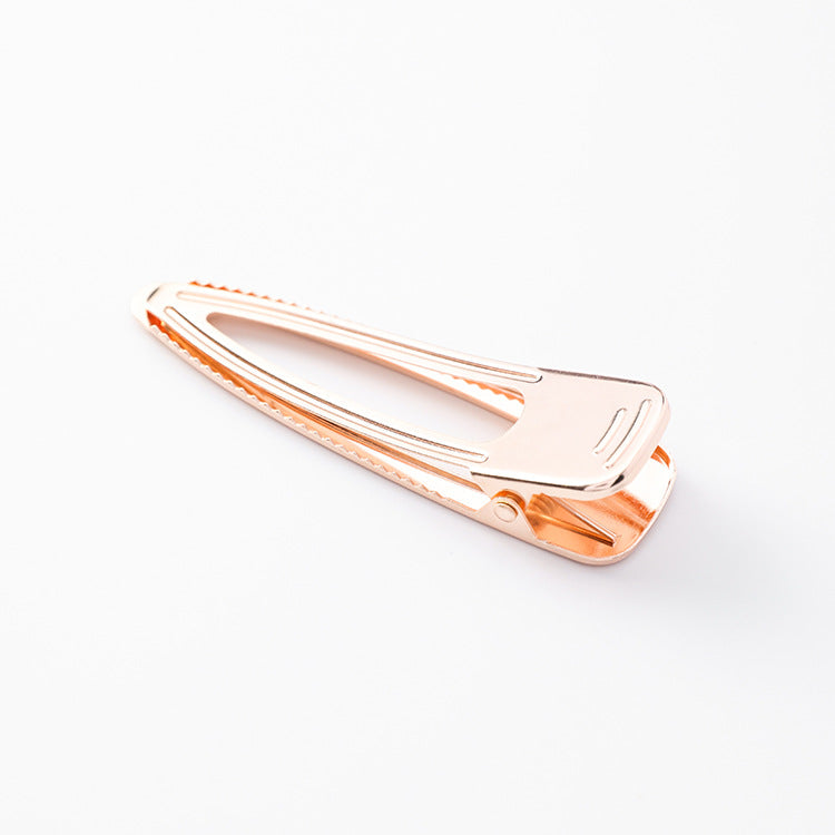 Personality retro style brushed metal hairpin bangs clip