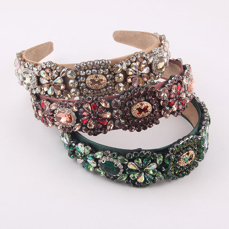 Ladies Fashion Gorgeous European And American Style Baroque Headband Prom Gift