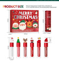 Christmas Gift Christmas Lip Gloss Set 6-Piece Red Matte Velvet Lip Gloss