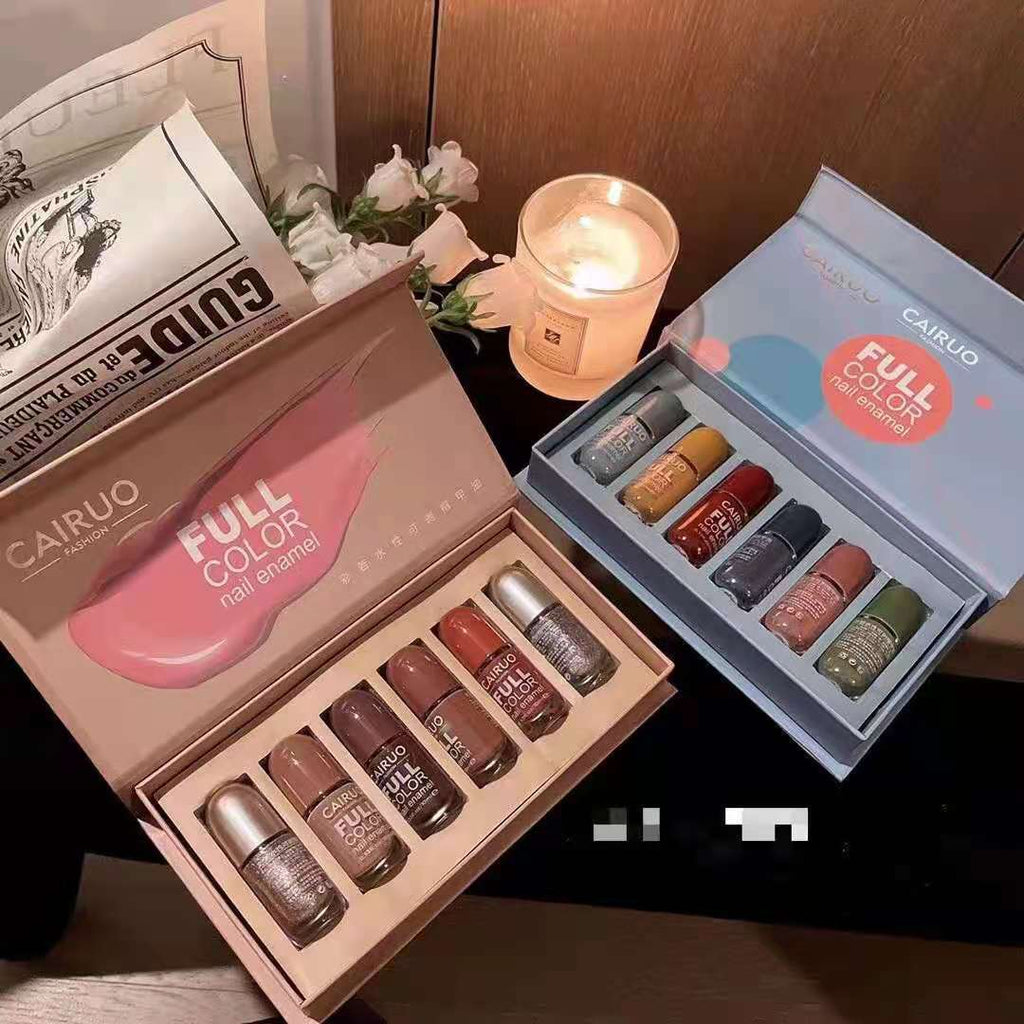 Cairuo Macaron Color Set Water-based Nail Polish
