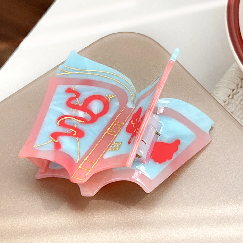 Design Magic Book Acetic Acid Stitching Hair Accessories