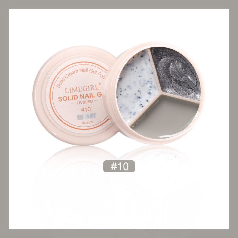 LimeGirl Cream Nail Polish Eye Shadow Bag