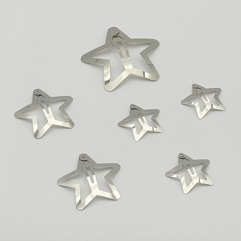 Thickened Five-pointed Star Clips For Kids DIY Crafts Hair Accessories And Headwear
