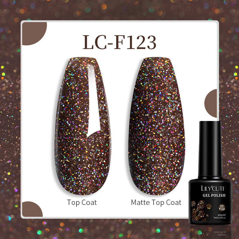 Lilycute 184 Colors Full Set Nail Glue Set Matte Nail Art Non-wash Sealing Layer Nail Polish Gel Base Gel
