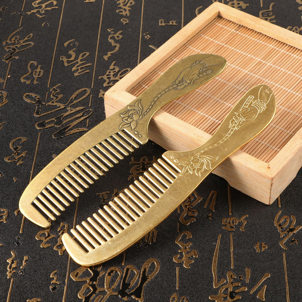 Handmade Brass Vintage Comb Exquisite Polishing