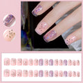 Fake Nail Patches Hand Wearing Art
