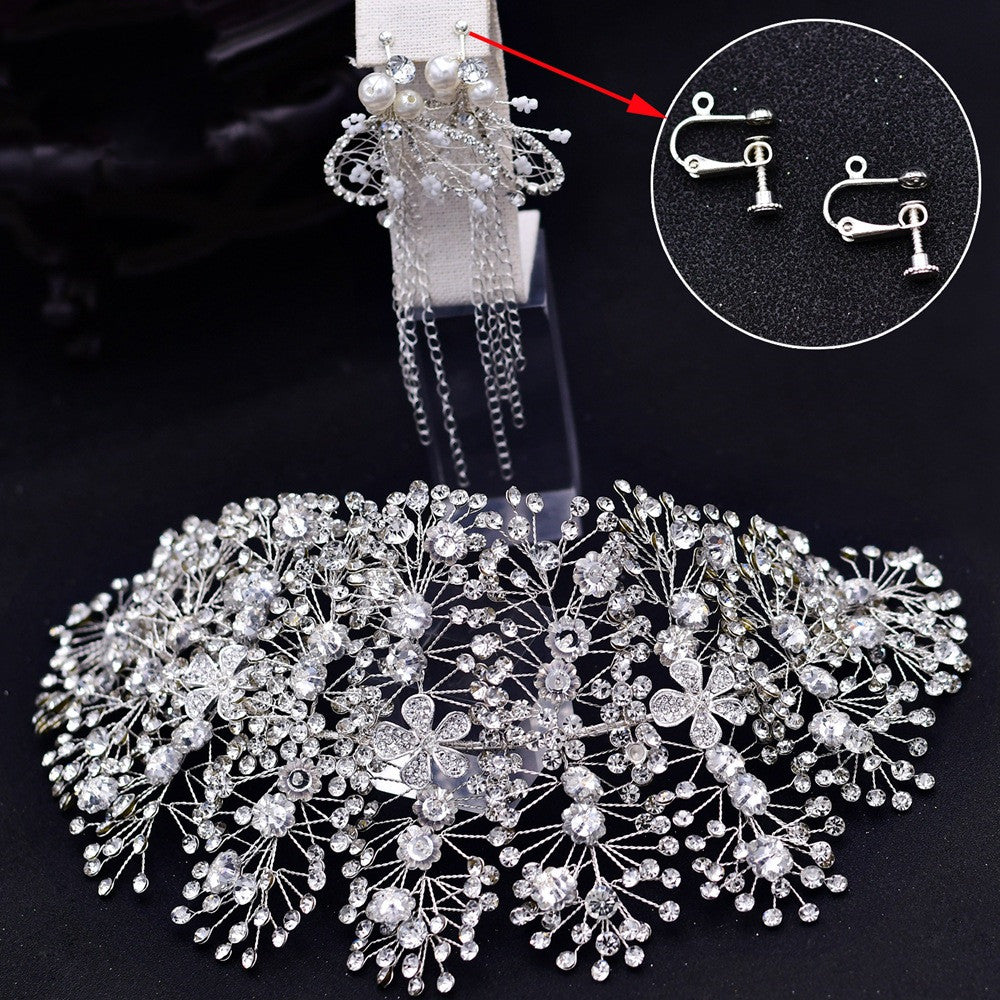 European And American Bridal Headwear With Diamonds