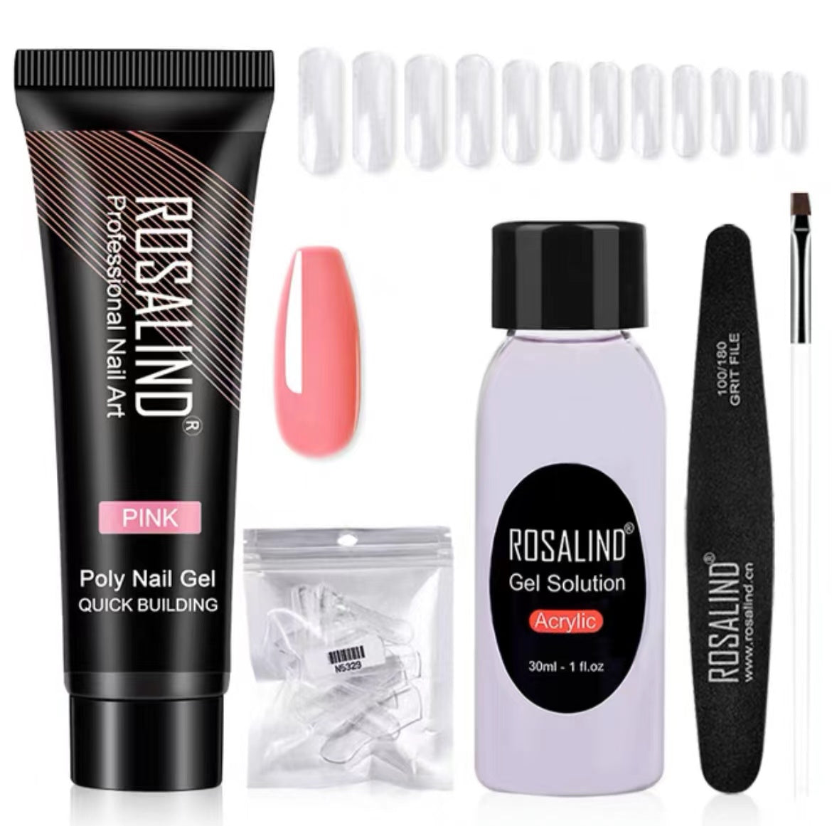 Rosalind Extension Gel Polish Kit For Manicure Poly Nail Gel Set For