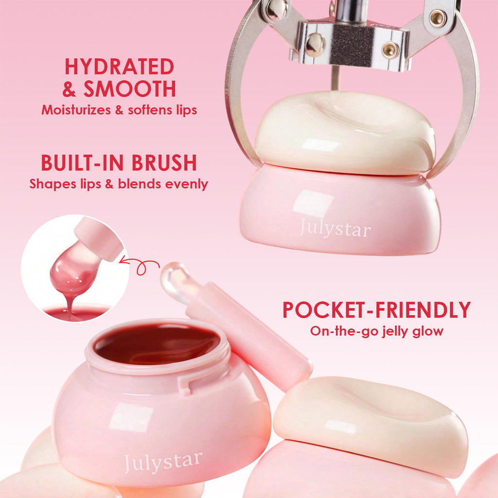 Women's Solid Mirror Shiny Jelly Lip Gloss