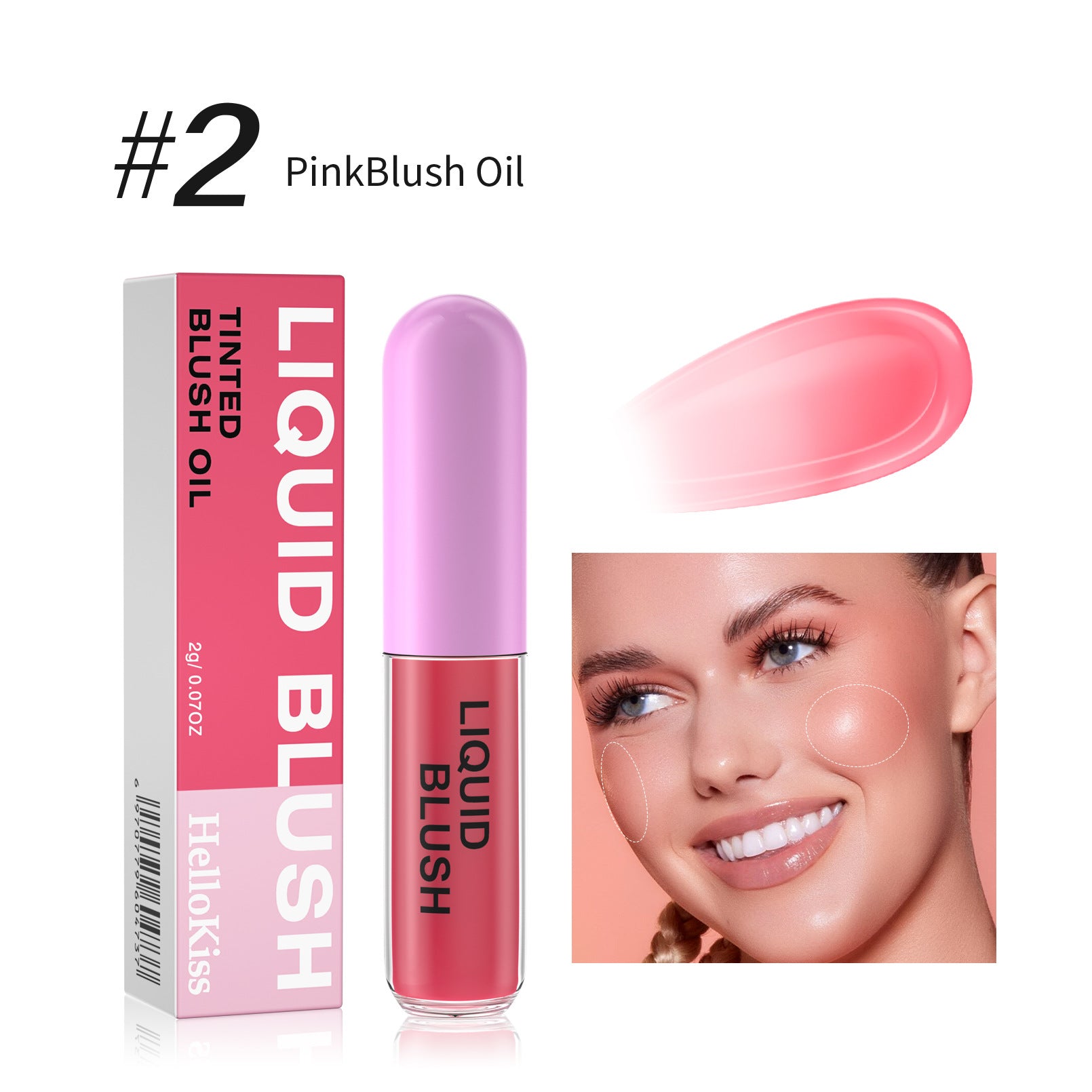 HelloKiss Rosy Non-fading Rouge Liquid Blush