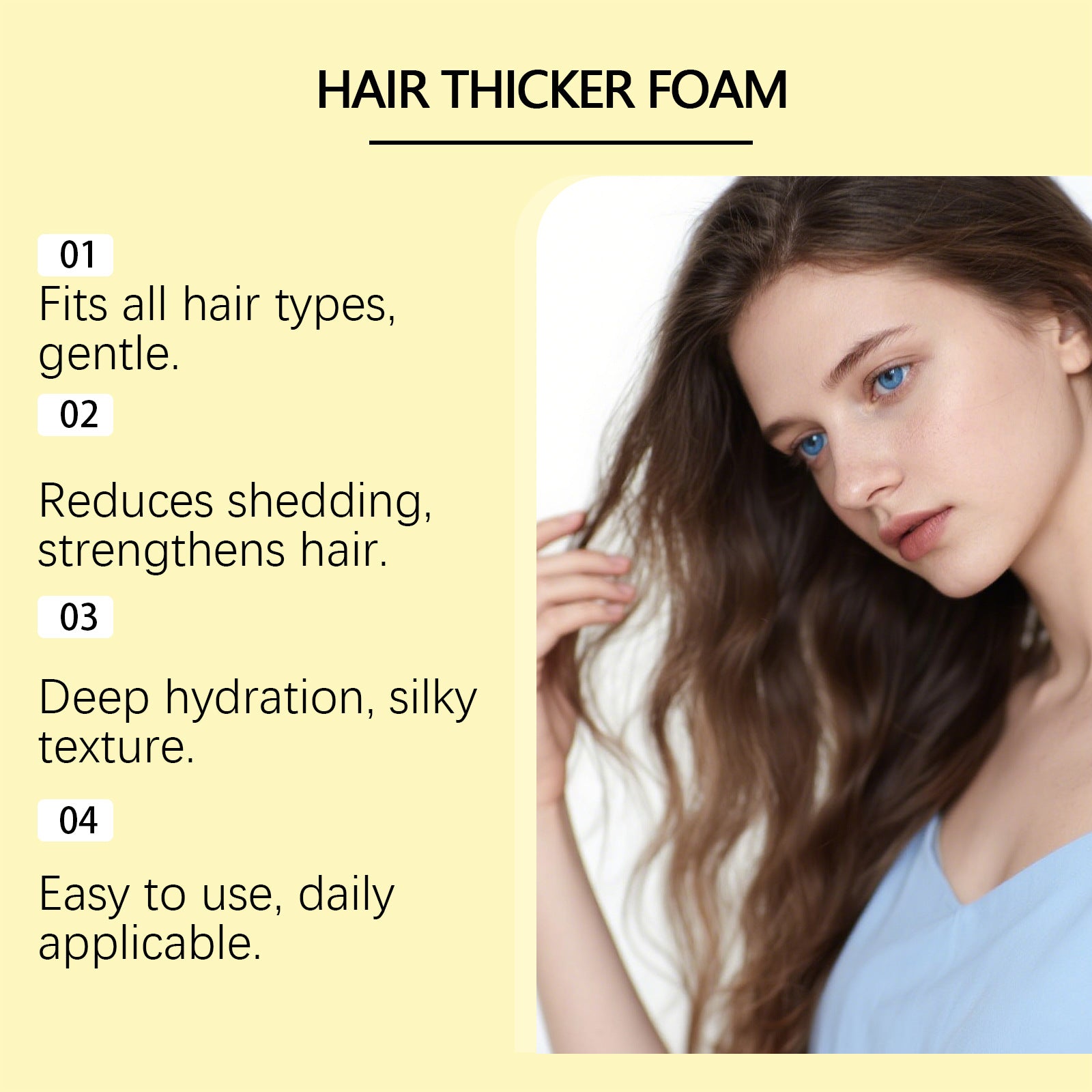 gleamXi Hair Thicker Foam