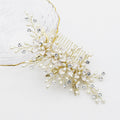 Flowers and leaves in hair ornaments