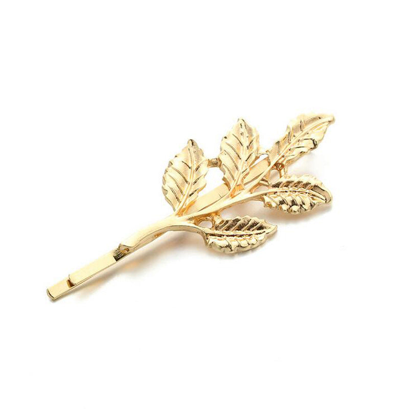 Fashionable simple olive branch leaves hairpin