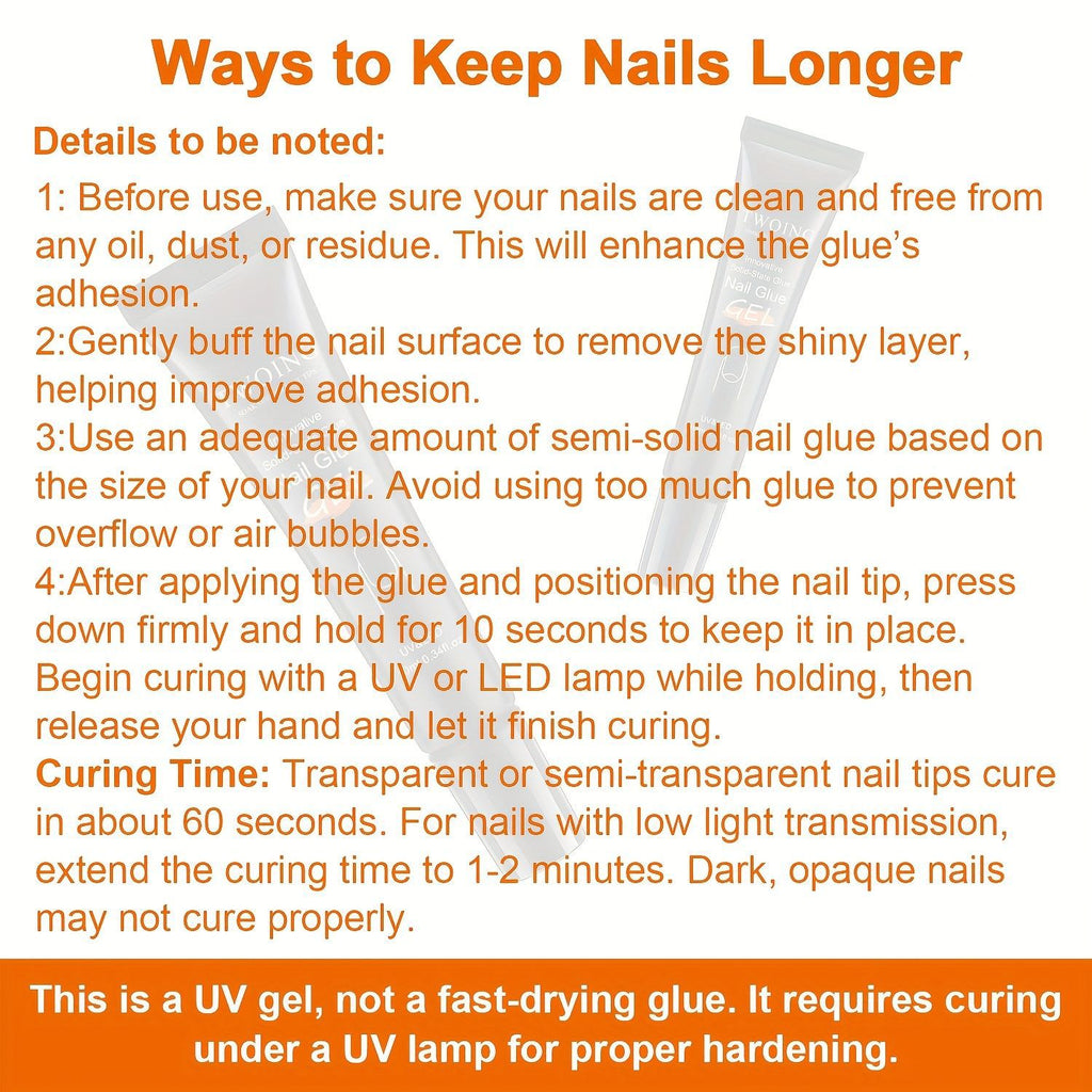 Nail Multi-functional Shape Solid Nail Glue
