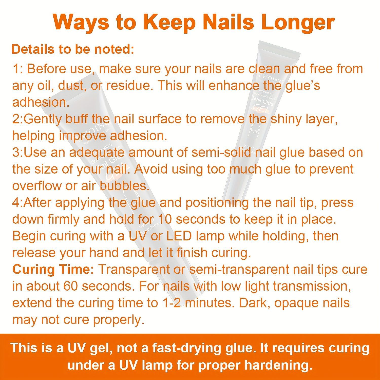 Nail Multi-functional Shape Solid Nail Glue