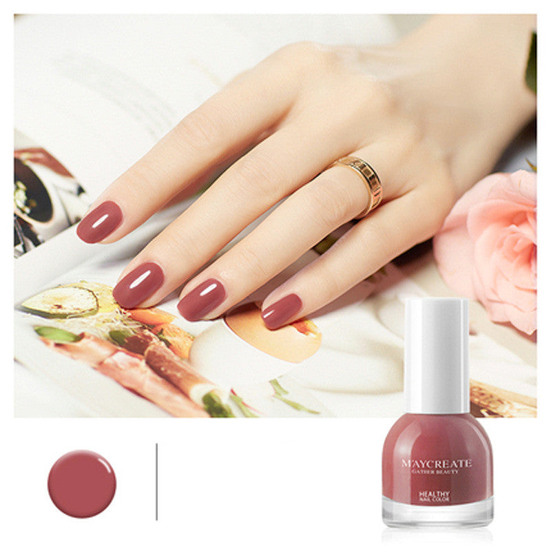 Maycreate Nail Polish Female Long-lasting Tear-free Baking Free Transparent Net Red Summer Nail Polish