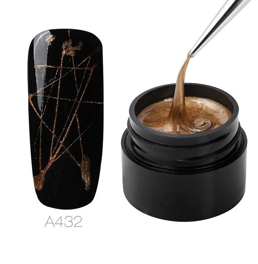 Rosalind spider nail gel Carved nail polish