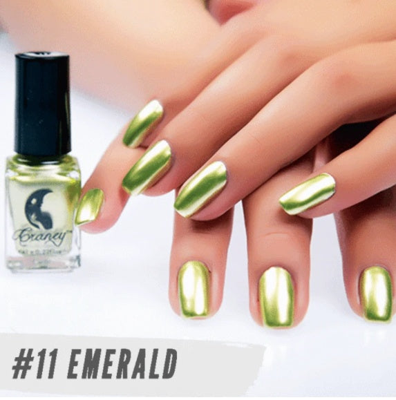 Graney New metallic color, stainless steel color, mirror silver nail polish