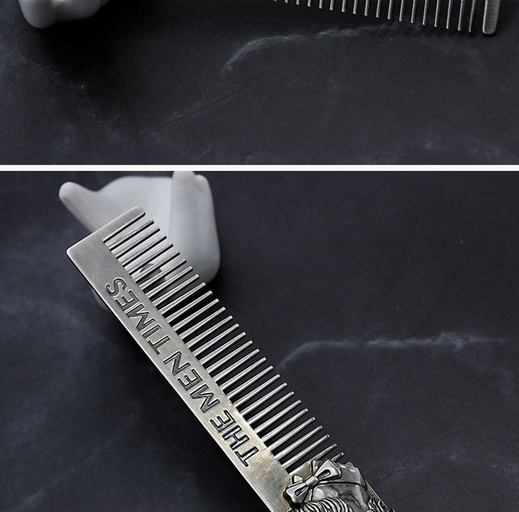 Men's Hair Comb Men's Care Portable Zinc Alloy