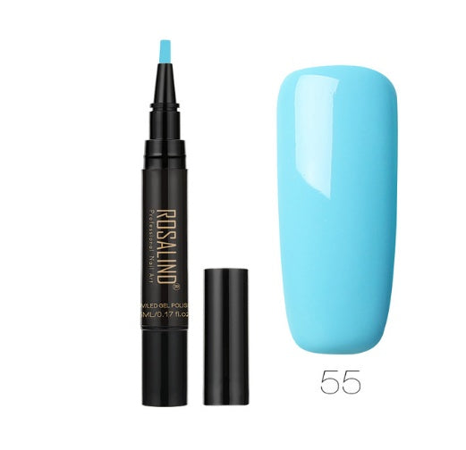 Rosalind 5ml Solid Color Nail Art Pen Nail Glue for Nail Art