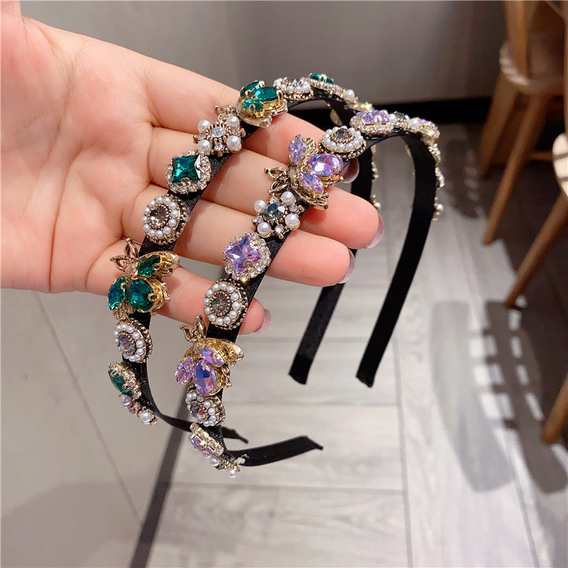 Shiny rhinestone bee headband
