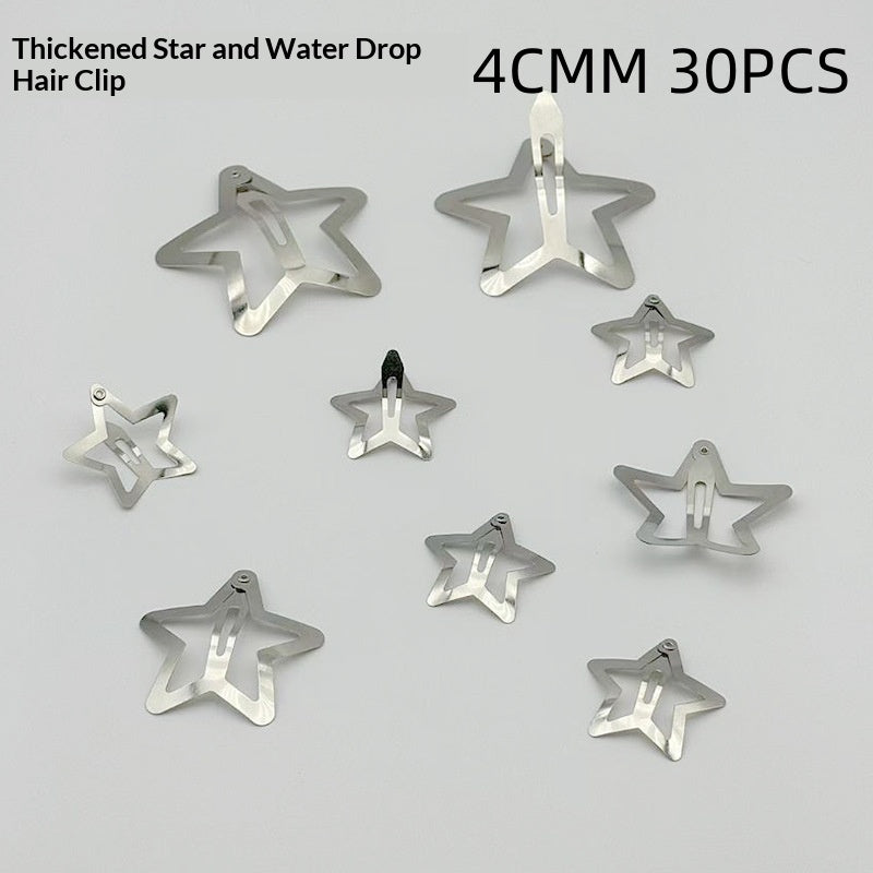 Thickened Five-pointed Star Clips For Kids DIY Crafts Hair Accessories And Headwear