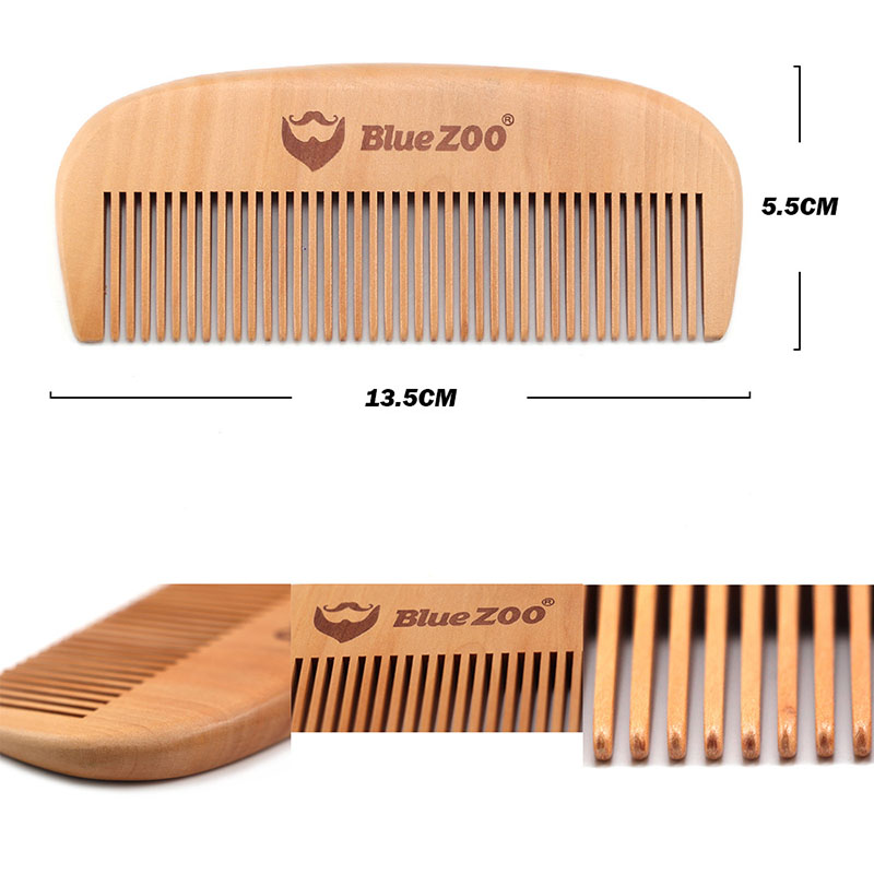 Wood color spray black paint pear wood comb