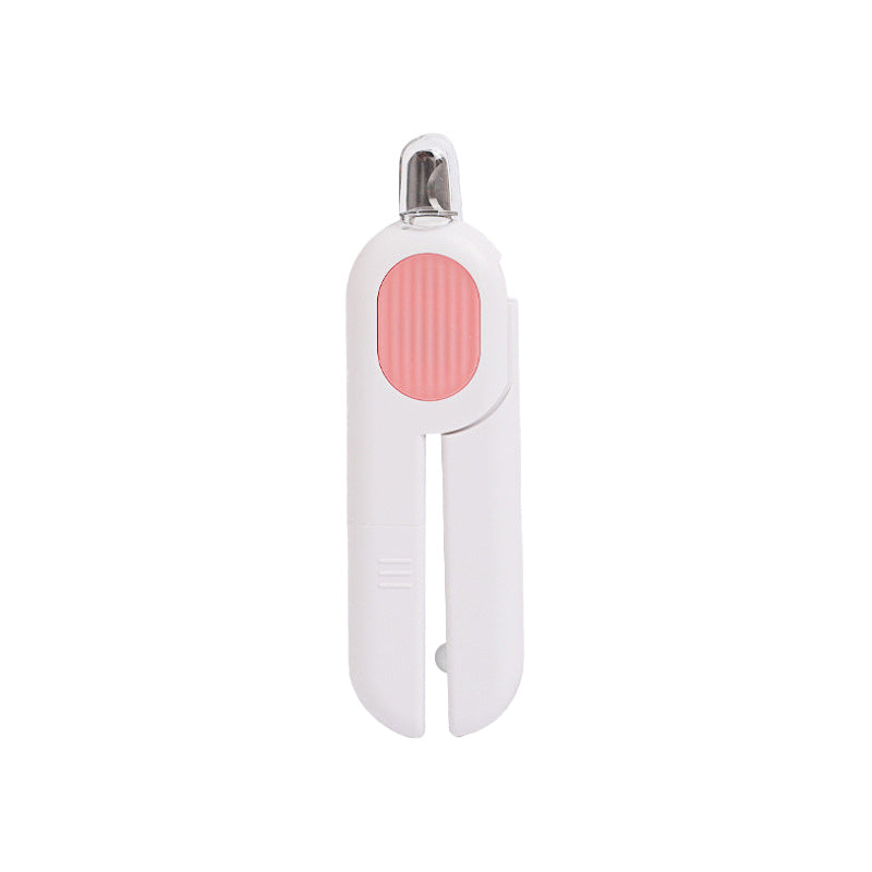 LED Labor-Saving Dog And Cat Nail Clippers, Pet Nail Trimmers With LED Light, And Circular Cut-hole Cat Paw Cutter Dogs Nail Cutter Avoid Excessive Cutting