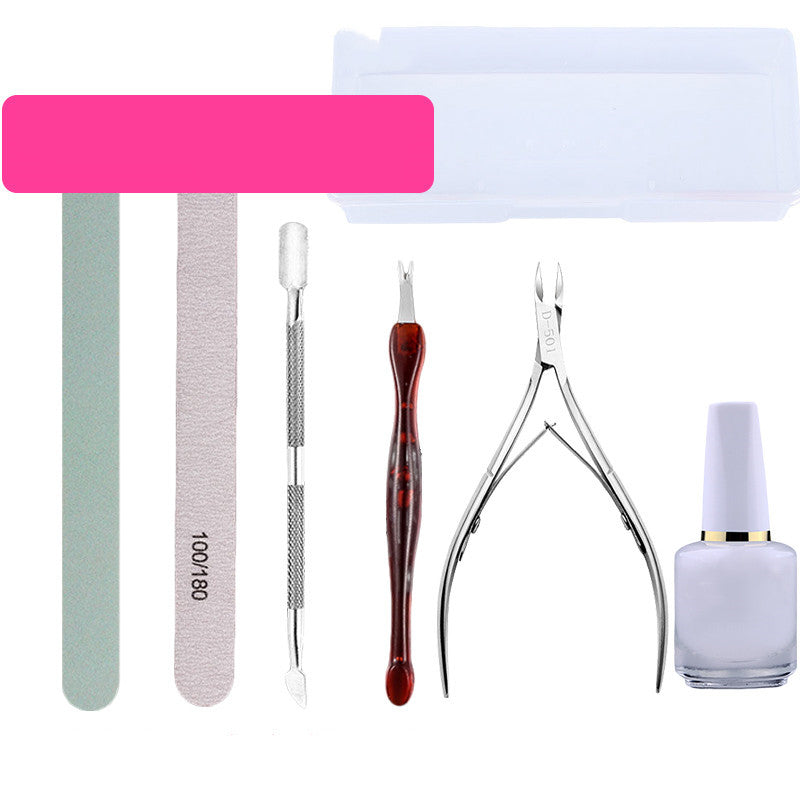 SZLIAN Nail Art Tool Set Decoration Nail File Polishing Strip Polishing Nail Sand Strip Exfoliating Scissors