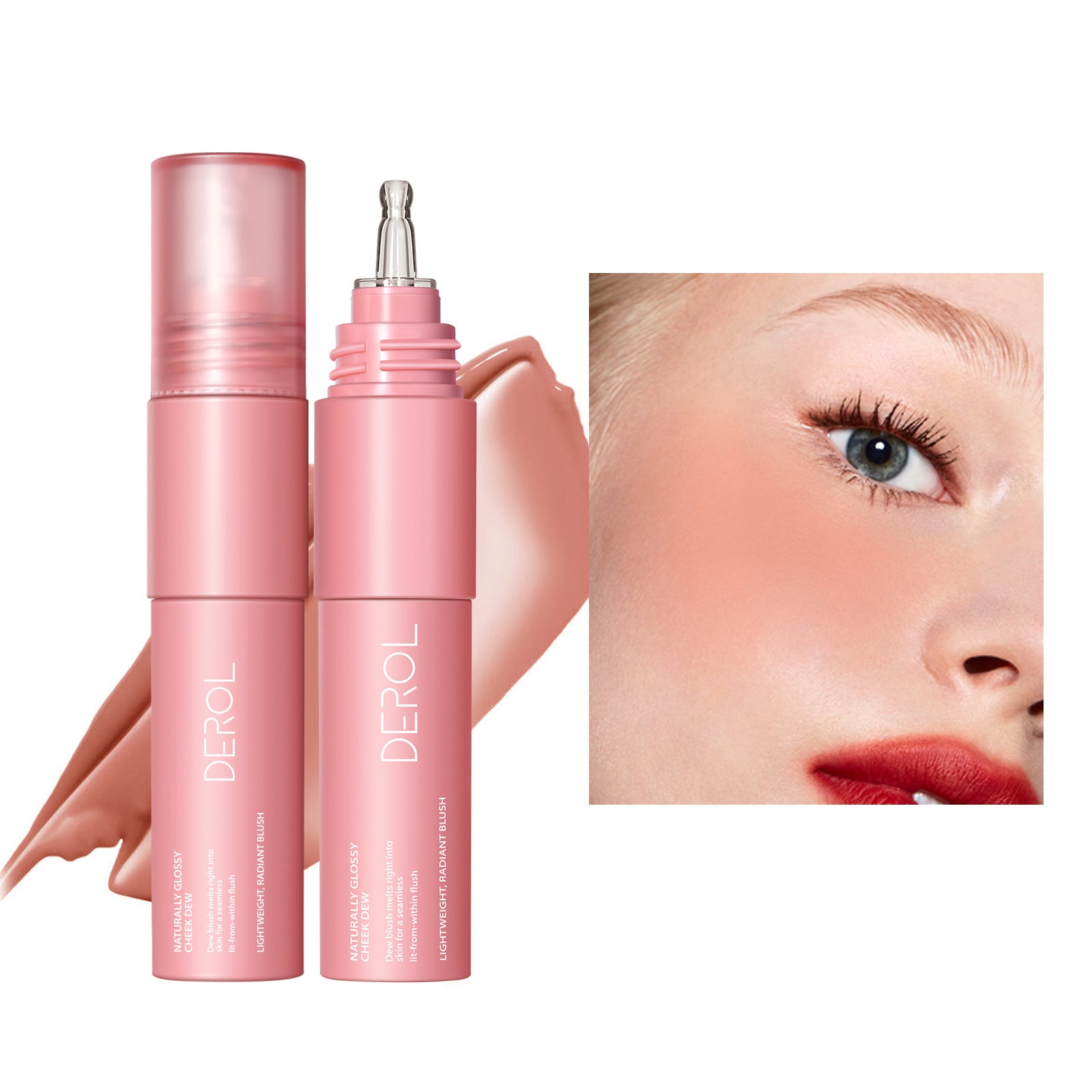 Derol Liquid Blush Moisturizing Clothing Paste Light And Transparent