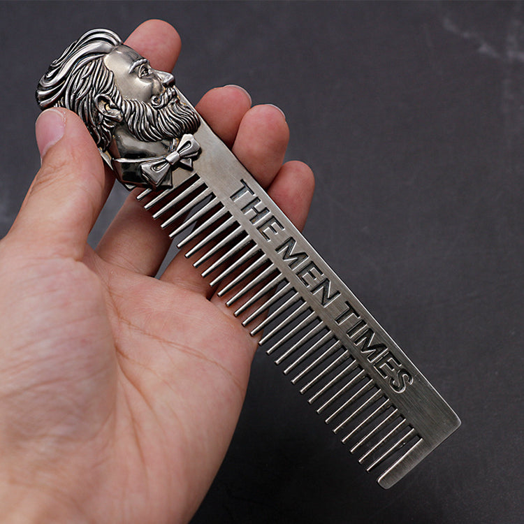 Men's Hair Comb Men's Care Portable Zinc Alloy