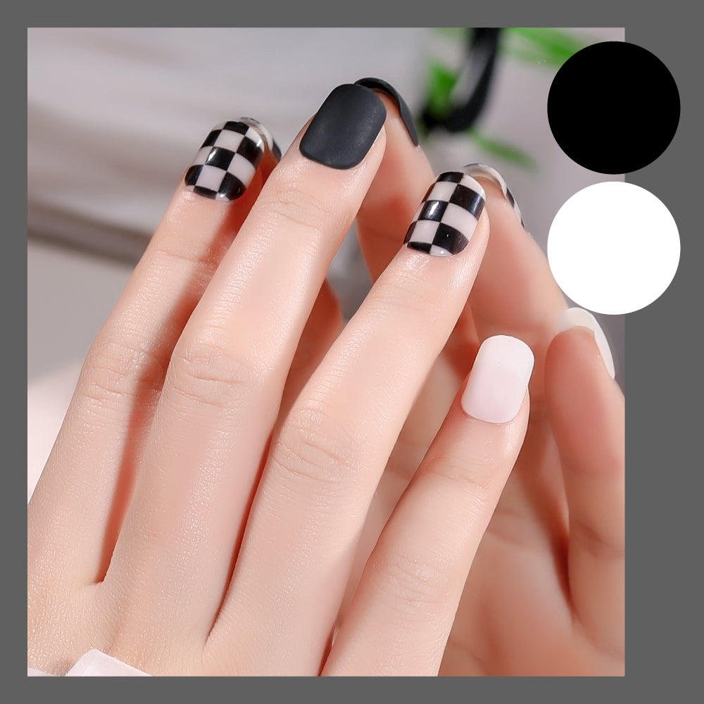 Lulaa Fake Nail Patches Hand Wearing Art
