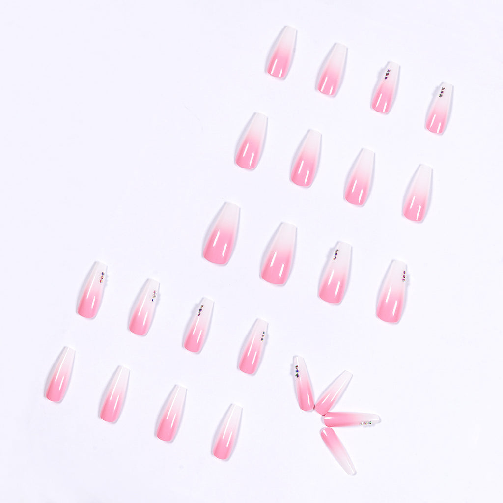 Gradient Rhinestone Wear Nail Sticker