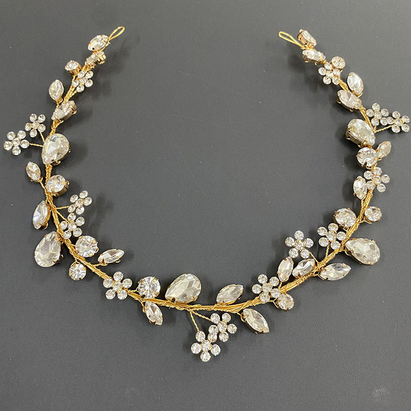 Fashion OL Rhinestone Headband Plum Blossom Bride
